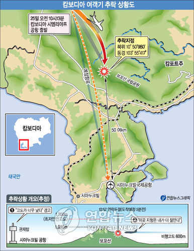 캄보디아 추락機 탑승객 전원 끝내 사망(종합2보) - 0