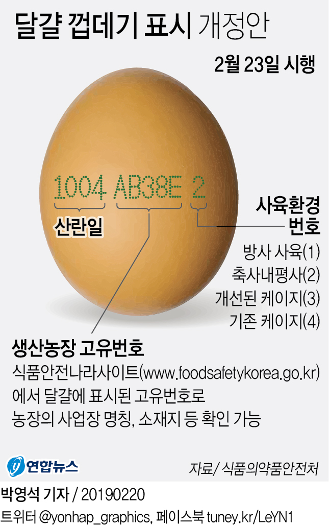 "달걀껍데기에서 낳은 날짜 확인하세요"…'△△○○(월일)'표시 - 4