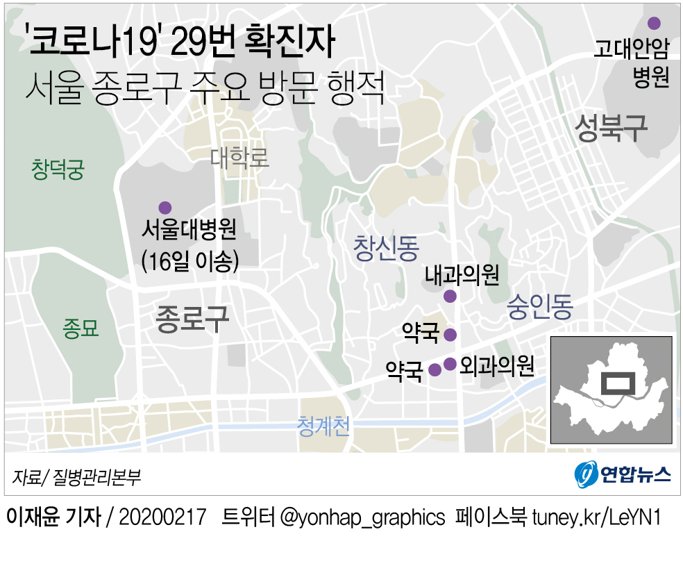 코로나19 확진자 주요 동선 - 73