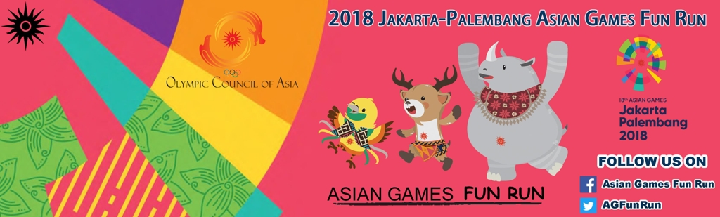 This photo provided by the Olympic Council of Asia (OCA) on April, 18, 2018, shows the official poster for the Asian Games Fun Run, an initiative launched by the OCA in 2006 to promote the quadrennial competition. The OCA said the Fun Run will make a stop in North Korean capital of Pyongyang on May 1, 2018. (Yonhap)