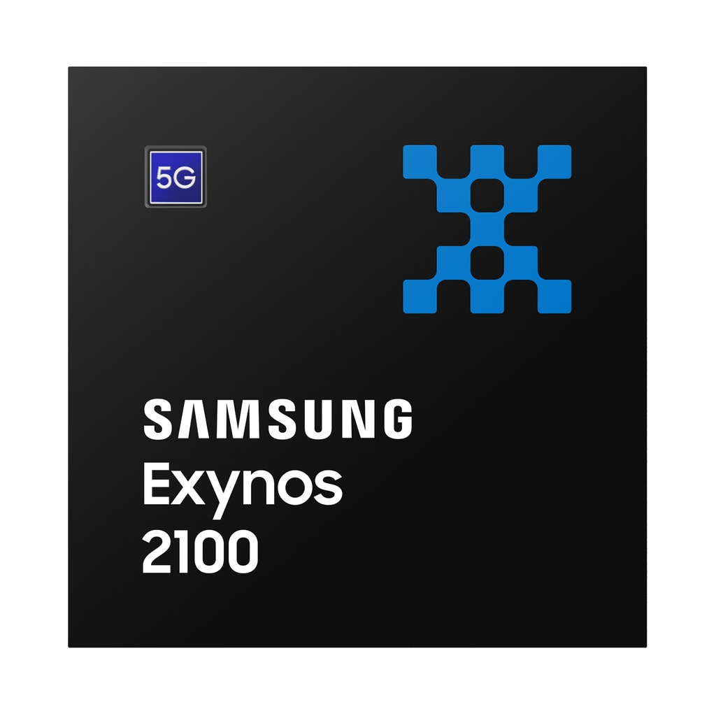 This image provided by Samsung Electronics Co. on Jan. 12, 2021, shows the company's new mobile application processor, the Exynos 2100. (PHOTO NOT FOR SALE) (Yonhap)