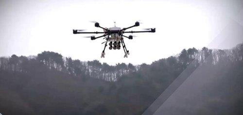 This file photo provided by the Defense Acquisition Program Administration on Sept. 15, 2020, shows a test of a drone for combat purposes. (PHOTO NOT FOR SALE) (Yonhap)