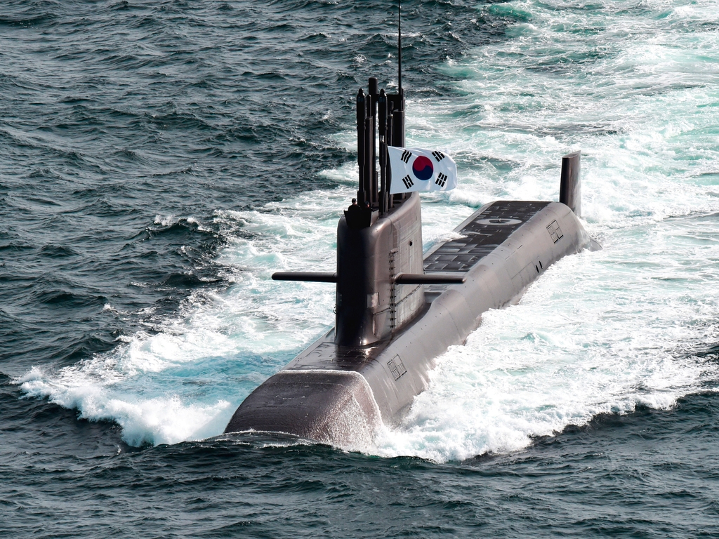 This undated photo, provided by the Navy, shows a submarine in operation. (PHOTO NOT FOR SALE) (Yonhap)