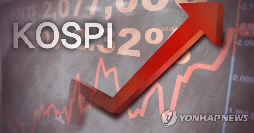 韓国の株価指数が一時最高値を更新した＝（聯合ニュース）