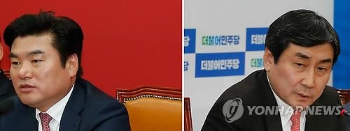 다시 대좌한 여야 원내대표, 서로 "안녕 못하다"며 '네탓' - 2