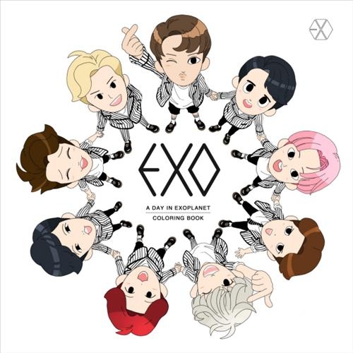 인터파크북스·SM, 엑소 컬러링북 공동제작 '엑소의 하루' - 2