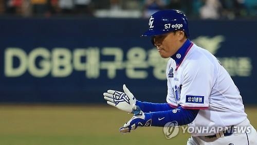 <프로야구> '홈런왕' 이승엽, 라이온즈 파크에서 첫 홈런 - 2