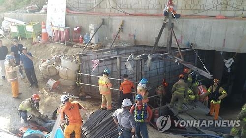 남양주 지하철 공사장 폭발로 붕괴…근로자 14명 사상(종합4보) - 2
