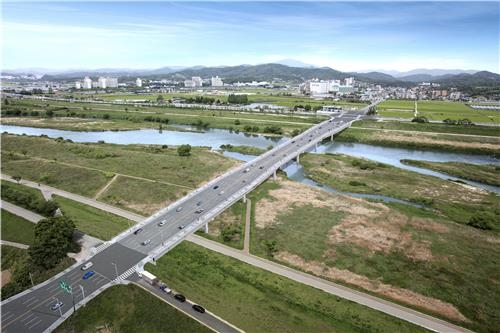 청주·청원 '상생 상징' 청주역∼옥산 도로 확장공사 착공 - 2