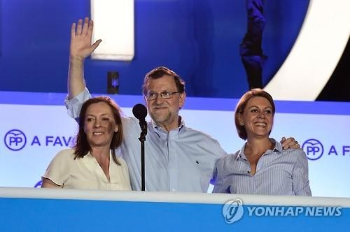 스페인 재총선 중도우파 집권당 승리…과반 의석 확보 실패(종합) - 2