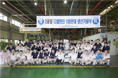 쌍용차 창원 제2공장 디젤엔진 생산 100만대 돌파 - 2