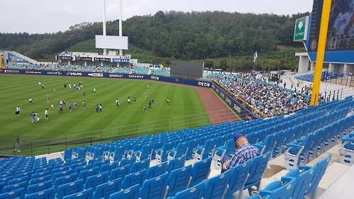 이승엽 한·일 통산 600호 앞둔 대구 삼성 라이온즈 파크.