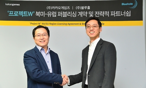 카카오게임즈, 블루홀에 지분 투자·신작 북미·유럽 판권 계약