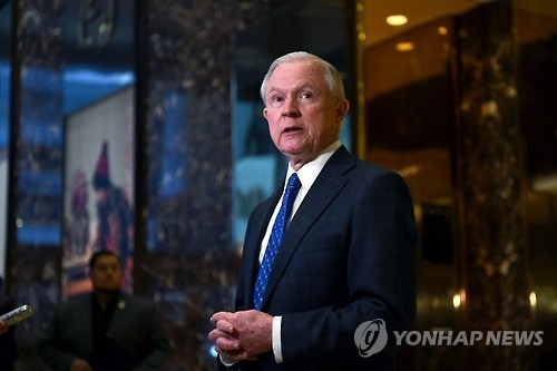 (뉴욕 AFP=연합뉴스) 미국의 차기 법무장관 후보로 지명된 제프 세션스(앨라배마·공화) 상원의원.