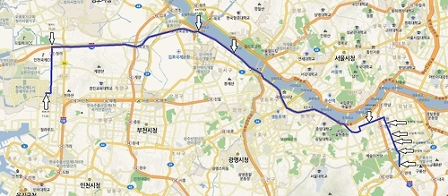 청라IC 경유하는 M버스 노선