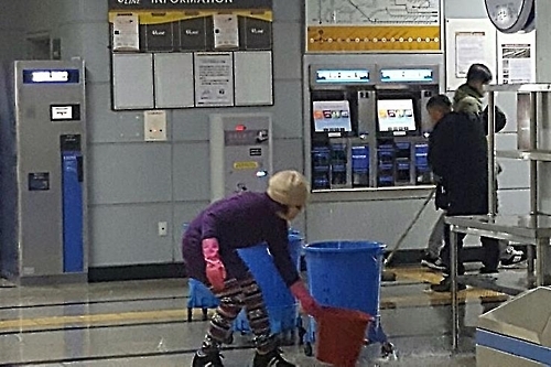 '물바다'된 경전철 회룡역