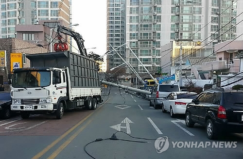 쓰러진 전신주