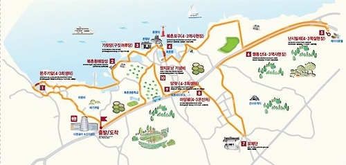 북촌 4·3길 코스 안내도