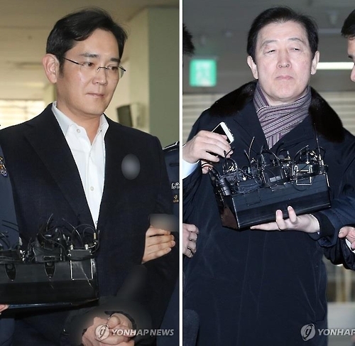 이재용 부회장과 최지성 실장
