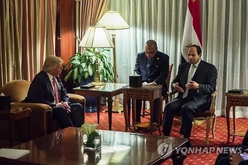 트럼프, 美뉴욕서 이집트 대통령과 회담 [AP=연합뉴스 자료사진]