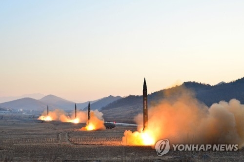 북한이 지난달 6일 발사한 탄도미사일