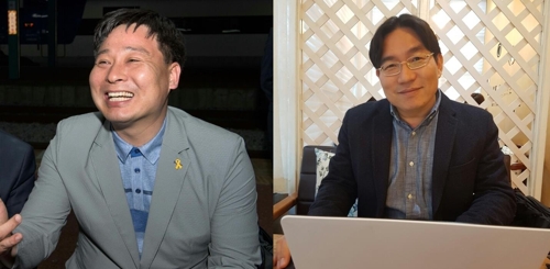 이재종 대변인(왼쪽), 김형주 특보(오른쪽)