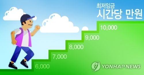 국정위 최저임금 '2020년 1만원' 로드맵 설계 중 (PG)