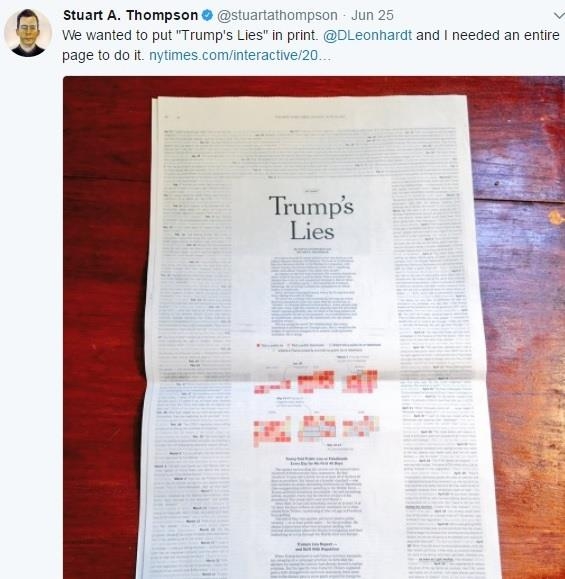 NYT의 '트럼프의 거짓말'