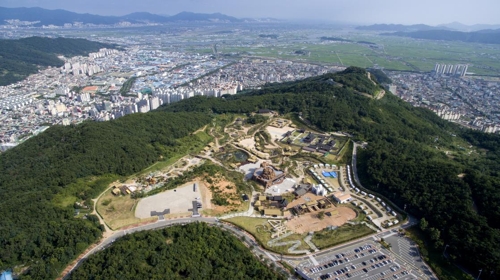 하늘에 본 가야테마파크 전경