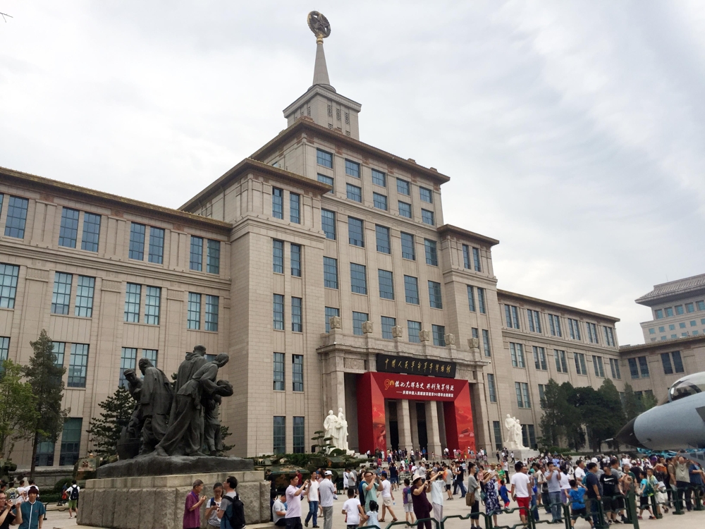 중국 인민해방군 건군 90주년 기념 전시회.