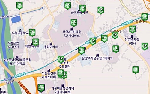 남양주시 방역지도.