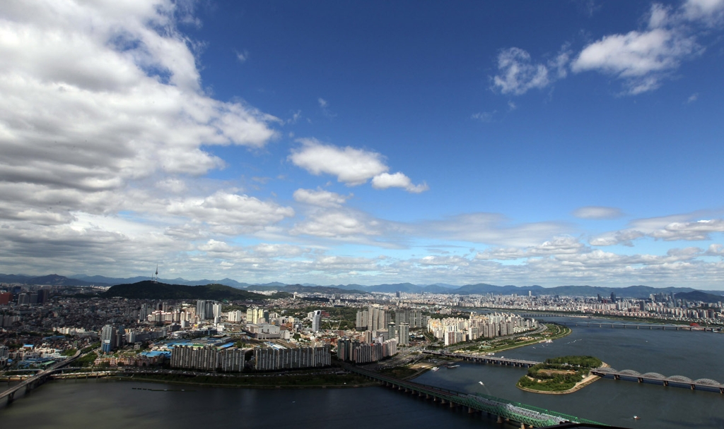 63빌딩에서 본 하늘