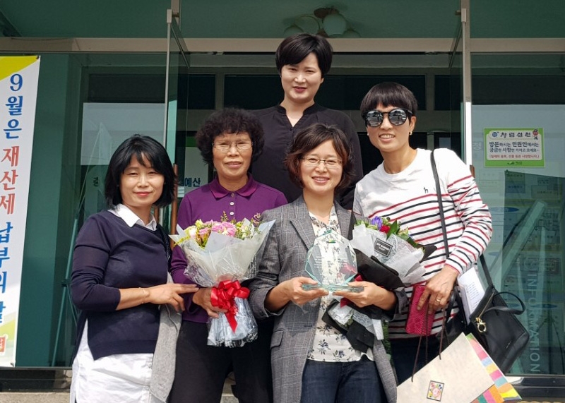 대상 수상후 기념사진