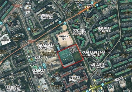 미집행 학교시설이 폐지되는 잠원동 66-2 일대