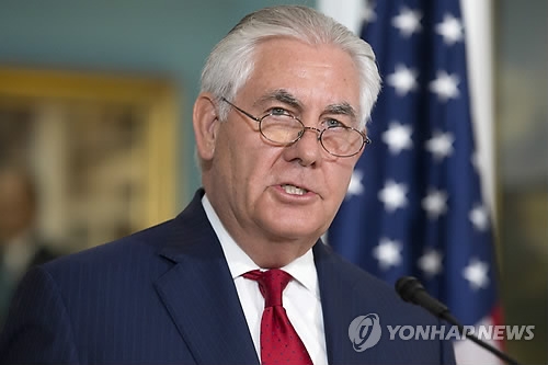 렉스 틸러슨 미 국무장관. [EPA=연합뉴스〕