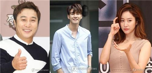 (왼쪽부터) 김병만, 김영광, 전혜빈