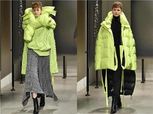 준지 '2018 FW' 파리 컬렉션, 다운과 코트가 만나면?