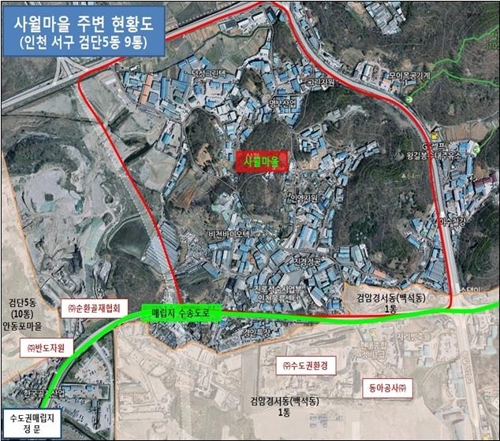 인천 서구 왕길동 사월마을 주변