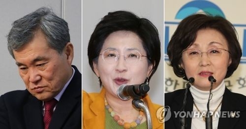 (왼쪽부터) 이상돈, 박주현, 장정숙 의원