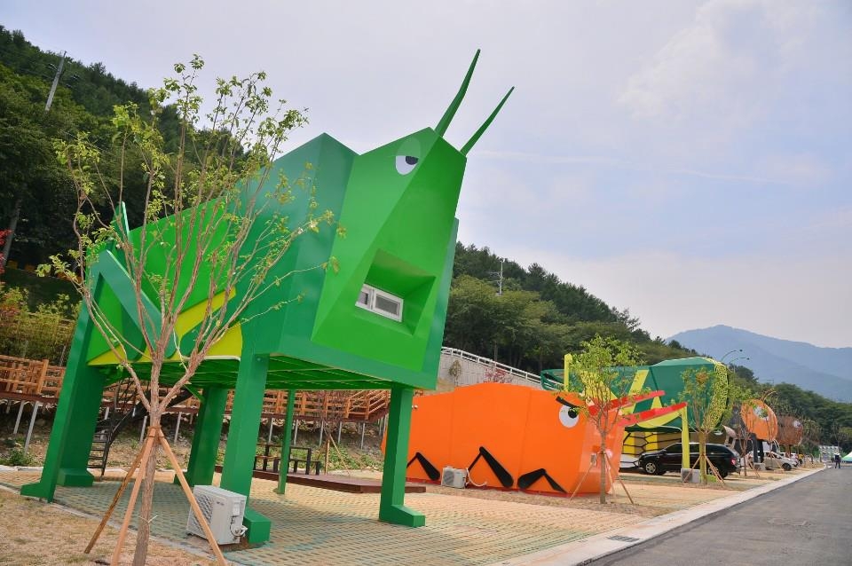 울주군이 신불산군립공원에 조성한 야영장