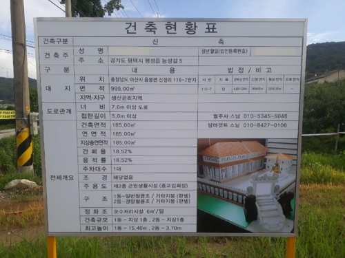 건축 현황표