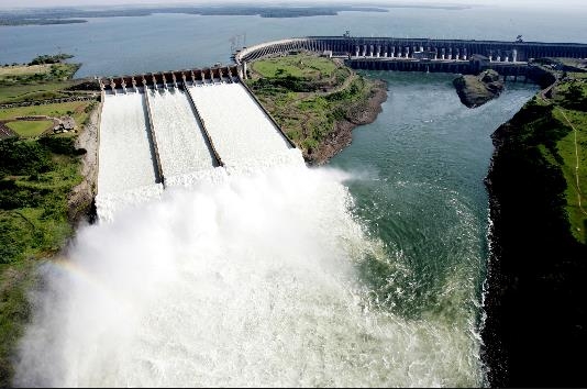 브라질-파라과이 국경을 이루는 이타이푸 댐 [국영 뉴스통신 아젠시아 브라질]