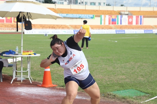 여자포환던지기 이수정