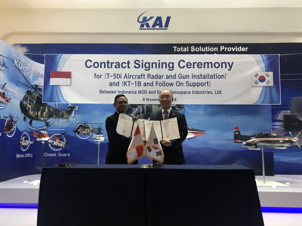 KAI, 인도네시아에 KT-1B 3대 추가 수출 계약