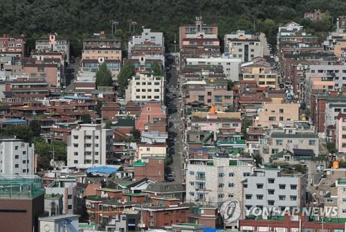 서울 금천구 난곡동 일대의 도시재생 뉴딜 사업지