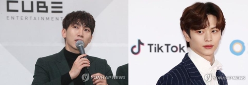 비투비 서은광과 육성재(오른쪽)
