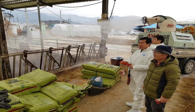 강원농협, 축산농가 방역소독