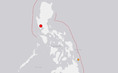 필리핀에서 규모 6.1 지진 발생