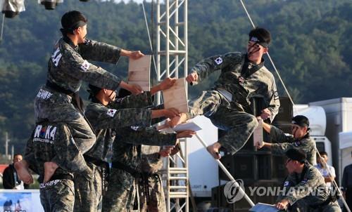 군인 태권도 시범단