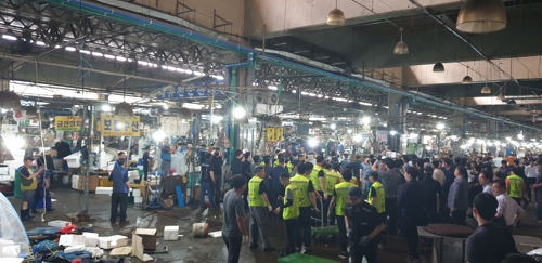 7차 명도집행 중인 구 노량진수산시장